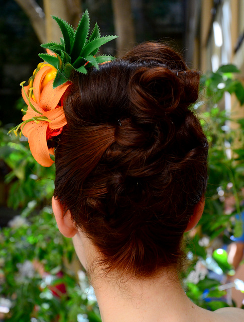 Pinup Hair, from the back