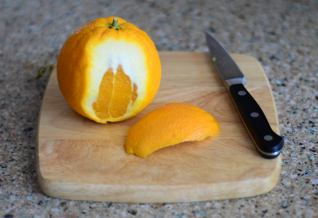 How to Make A Jack-o-Lantern Cocktail Garnish, Step 1