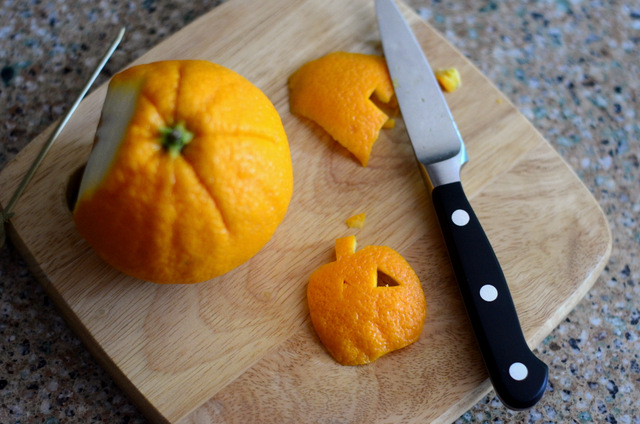 How to Make A Jack-o-Lantern Cocktail Garnish, Step 3