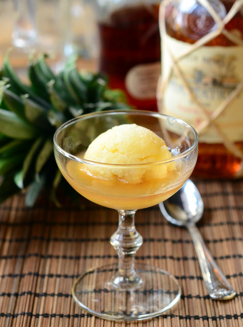 Rum and Pineapple "Affogato"