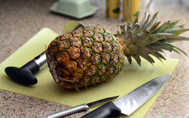 Whole, fresh pineapple