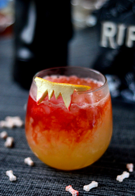Vampire's Fang, a Halloween Tiki Drink