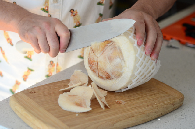 How to Open a Young Coconut