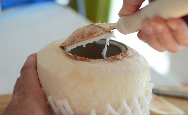 How to Open a Young Coconut
