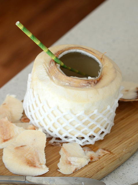 How to Easily Open a Young Coconut