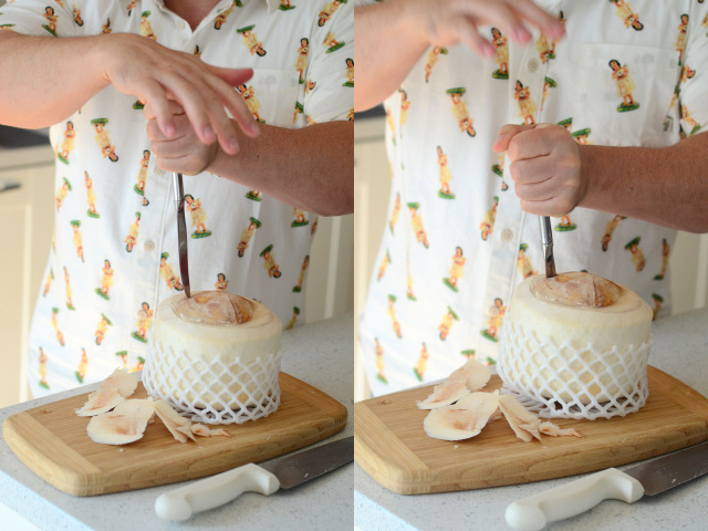 How to Open a Young Coconut